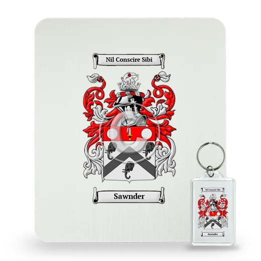Sawnder Mouse Pad and Keychain Combo Package