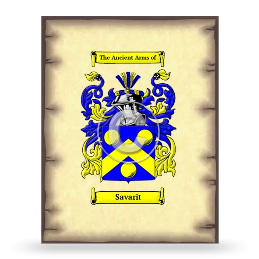 Savarit Coat of Arms Print