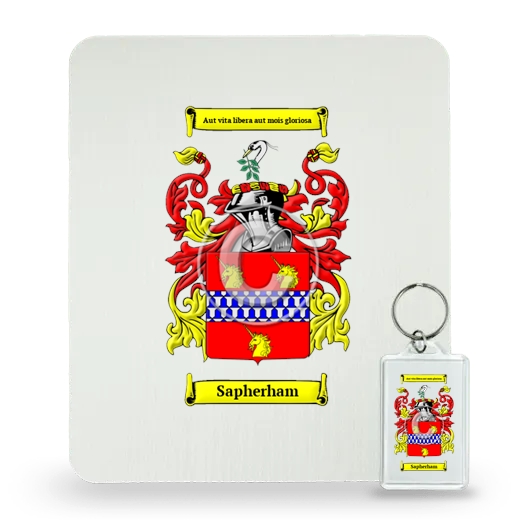 Sapherham Mouse Pad and Keychain Combo Package