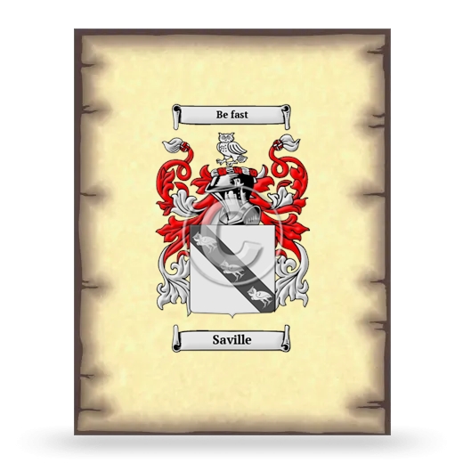 Saville Coat of Arms Print