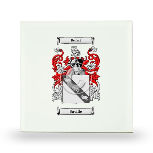 Saville Small Ceramic Tile with Coat of Arms