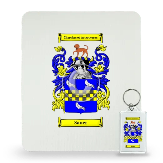 Sauer Mouse Pad and Keychain Combo Package