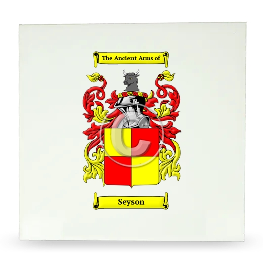 Seyson Large Ceramic Tile with Coat of Arms