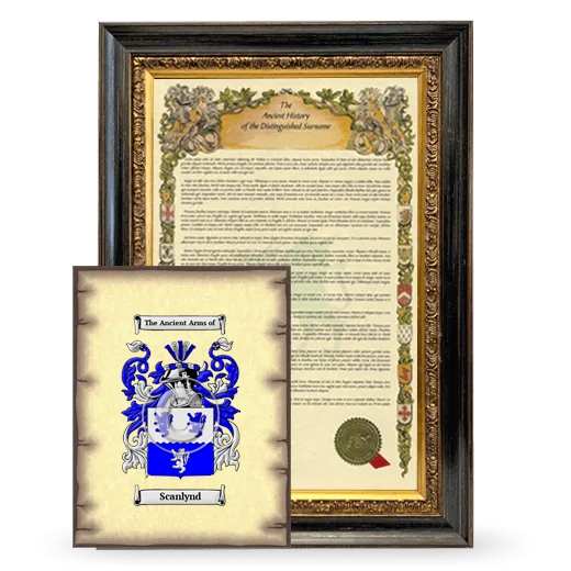Scanlynd Framed History and Coat of Arms Print - Heirloom