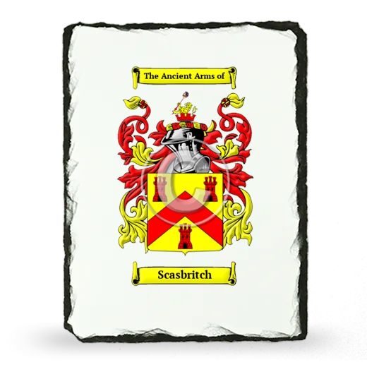 Scasbritch Coat of Arms Slate