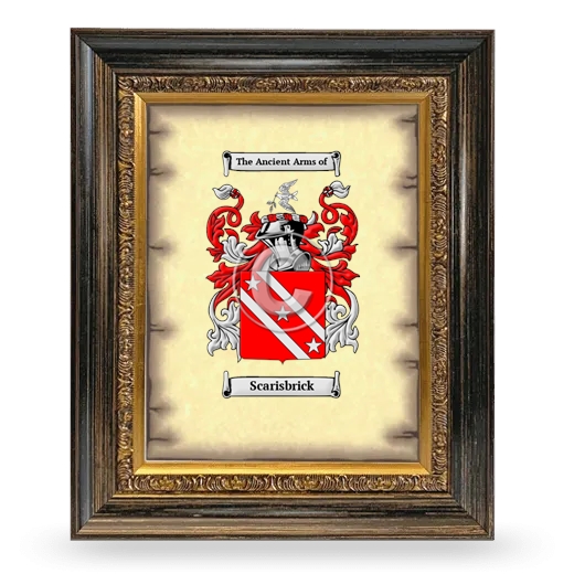 Scarisbrick Coat of Arms Framed - Heirloom