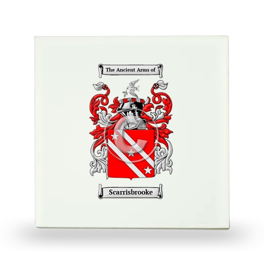 Scarrisbrooke Small Ceramic Tile with Coat of Arms