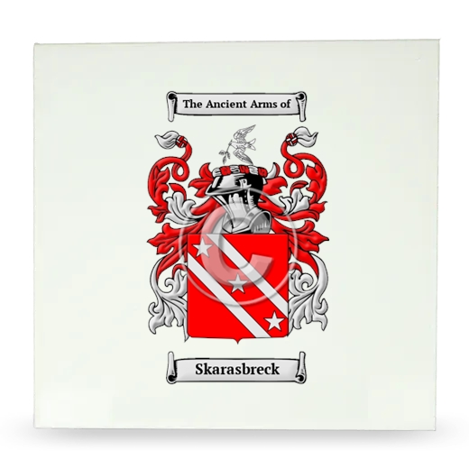 Skarasbreck Large Ceramic Tile with Coat of Arms