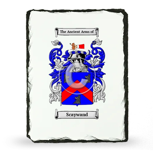 Scaywand Coat of Arms Slate