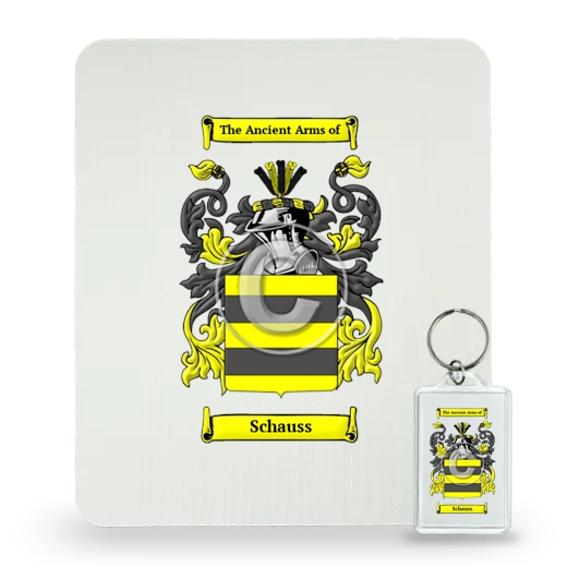 Schauss Mouse Pad and Keychain Combo Package