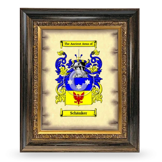 Schänker Coat of Arms Framed - Heirloom