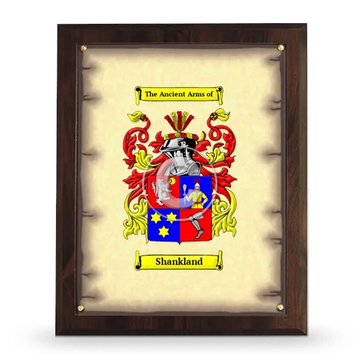 Shankland Coat of Arms Plaque