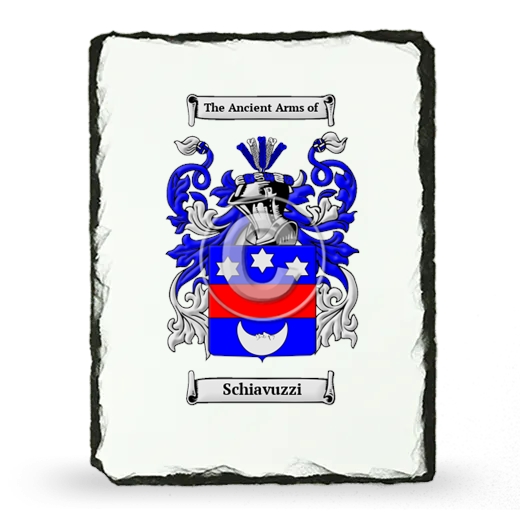 Schiavuzzi Coat of Arms Slate