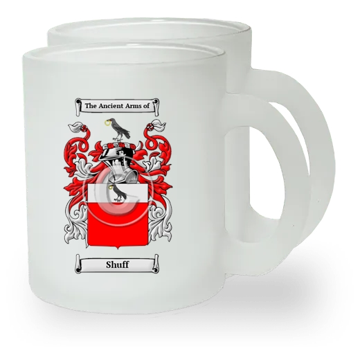 Shuff Pair of Frosted Glass Mugs