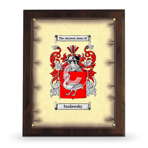 Szalawsky Coat of Arms Plaque