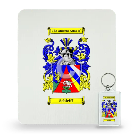 Schleiff Mouse Pad and Keychain Combo Package