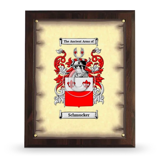 Schmucker Coat of Arms Plaque