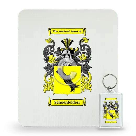 Schoenfelderr Mouse Pad and Keychain Combo Package