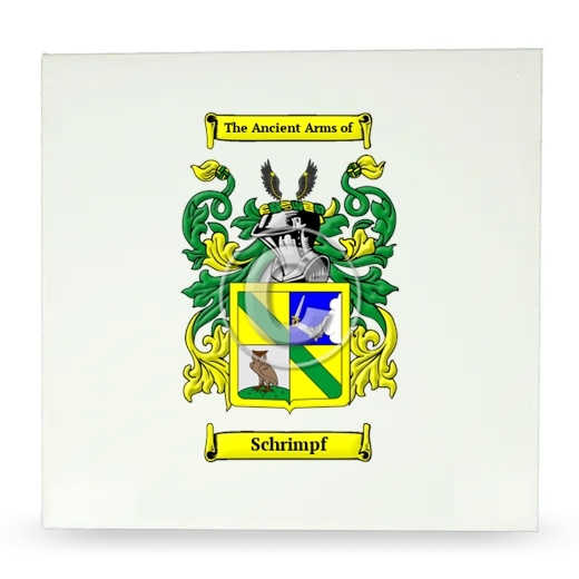 Schrimpf Large Ceramic Tile with Coat of Arms