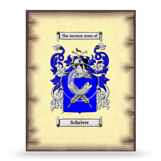 Schriver Coat of Arms Print