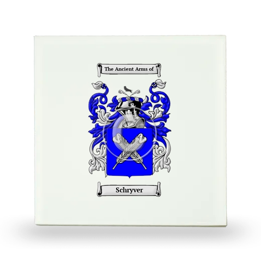 Schryver Small Ceramic Tile with Coat of Arms