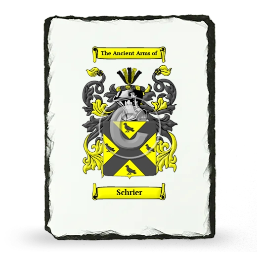 Schrier Coat of Arms Slate