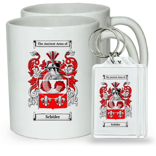 Schüler Pair of Coffee Mugs and Pair of Keychains