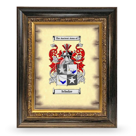 Schulze Coat of Arms Framed - Heirloom