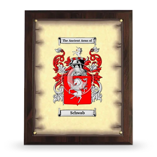 Schwab Coat of Arms Plaque