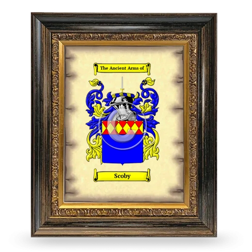 Scoby Coat of Arms Framed - Heirloom