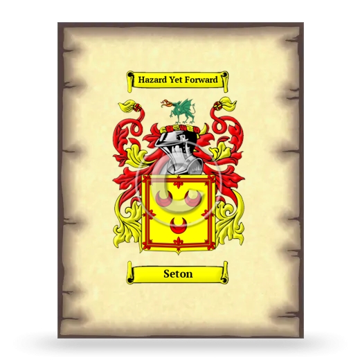 Seton Coat of Arms Print