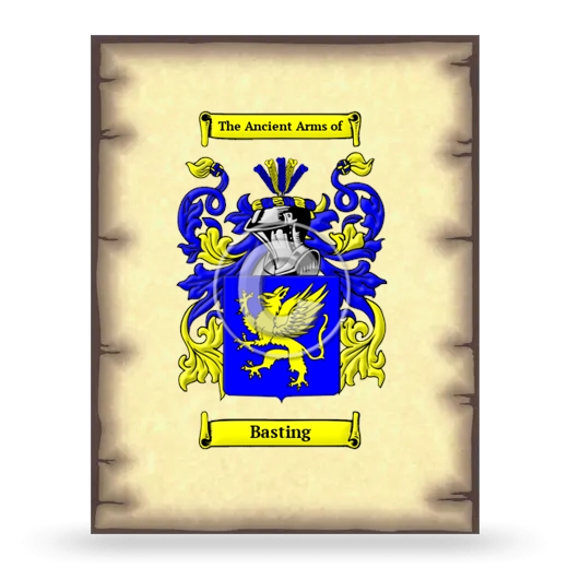 Basting Coat of Arms Print