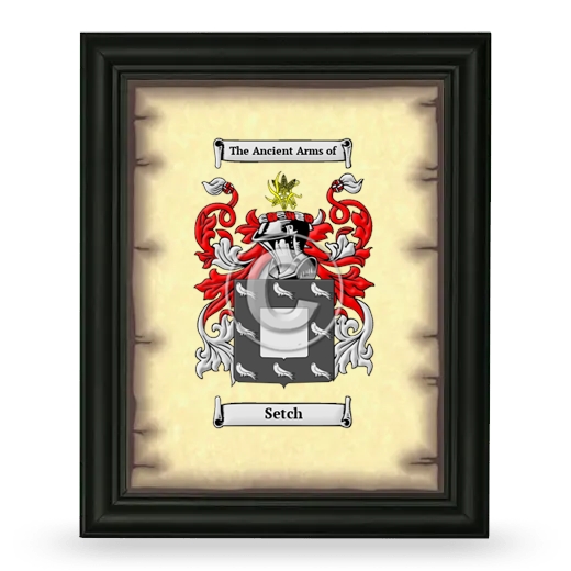 Setch Coat of Arms Framed - Black