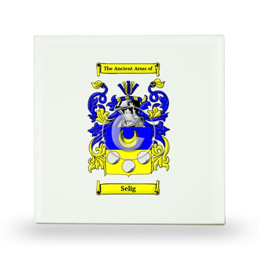 Selig Small Ceramic Tile with Coat of Arms