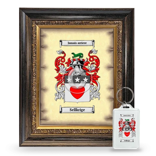 Sellkrige Framed Coat of Arms and Keychain - Heirloom