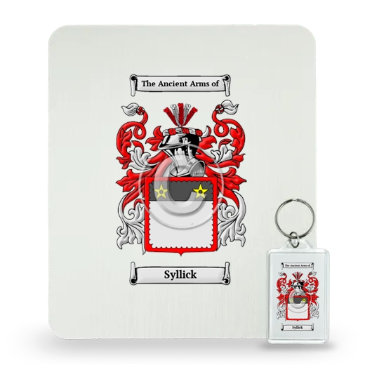 Syllick Mouse Pad and Keychain Combo Package