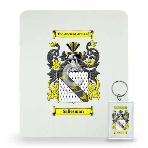 Sallesman Mouse Pad and Keychain Combo Package