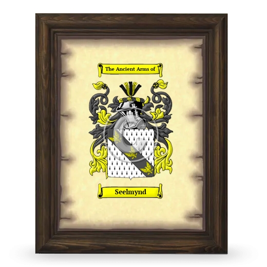 Seelmynd Coat of Arms Framed - Brown