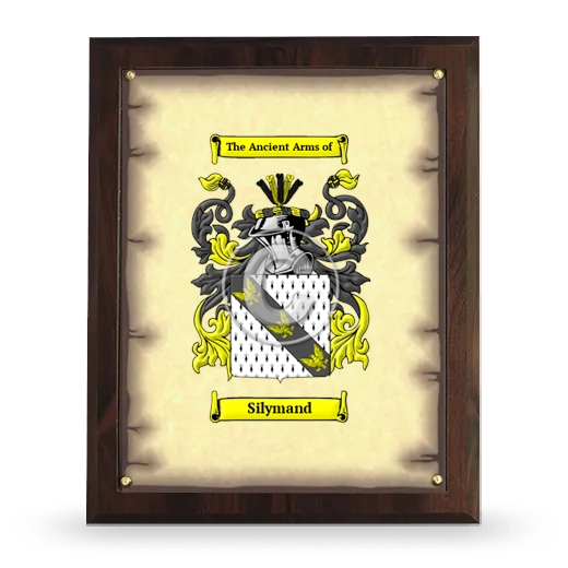 Silymand Coat of Arms Plaque