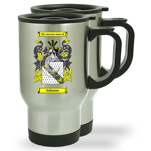 Sylmane Pair of Steel Travel Mugs