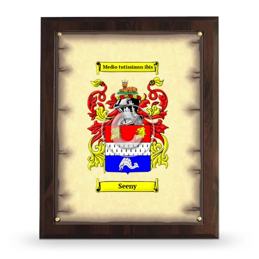 Seeny Coat of Arms Plaque