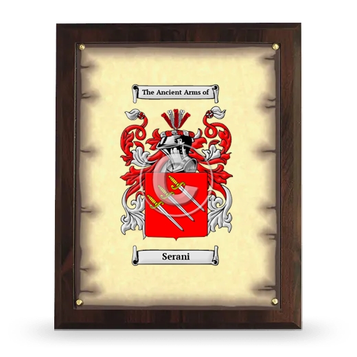 Serani Coat of Arms Plaque