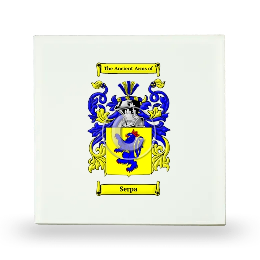 Serpa Small Ceramic Tile with Coat of Arms