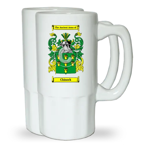 Chinock Pair of Beer Steins