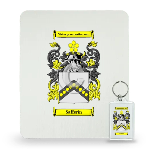 Safferin Mouse Pad and Keychain Combo Package