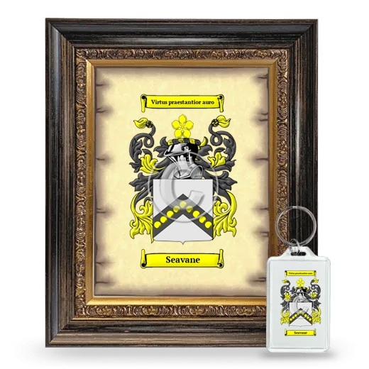 Seavane Framed Coat of Arms and Keychain - Heirloom