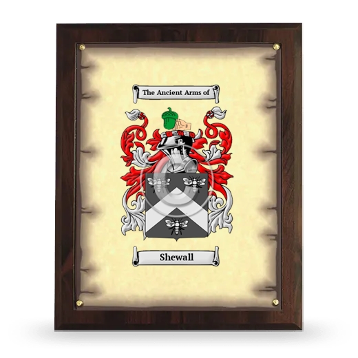 Shewall Coat of Arms Plaque