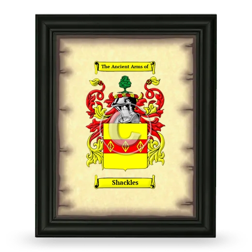 Shackles Coat of Arms Framed - Black