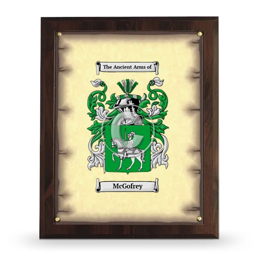 McGofrey Coat of Arms Plaque