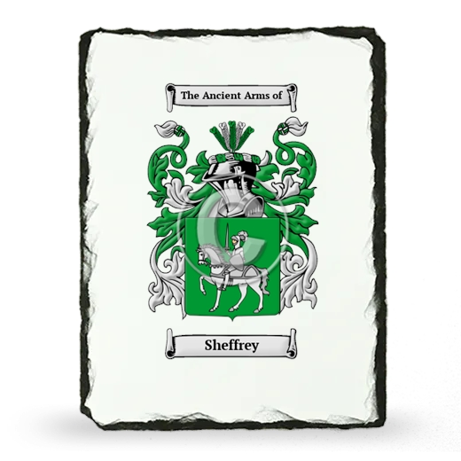 Sheffrey Coat of Arms Slate